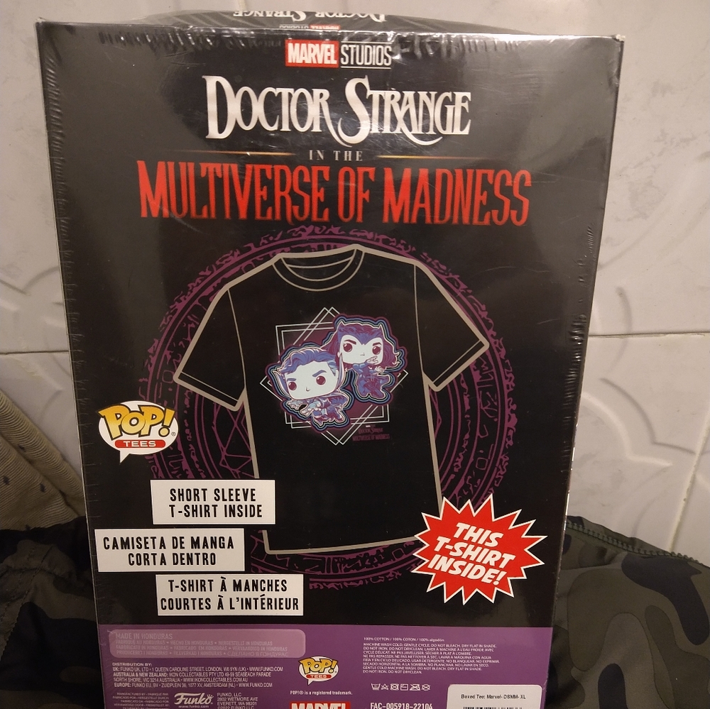 Doctor Strange in the Multiverse of Madness Adult Boxed Pop! T-Shirt XL - Picture 10 of 16
